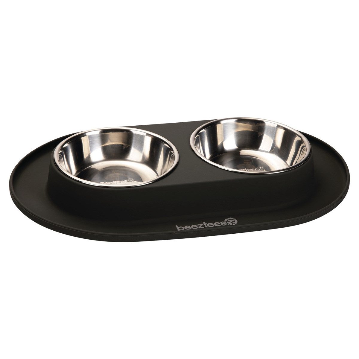 Napf-Set Dinerset aus Silikon anthrazit für Katzen