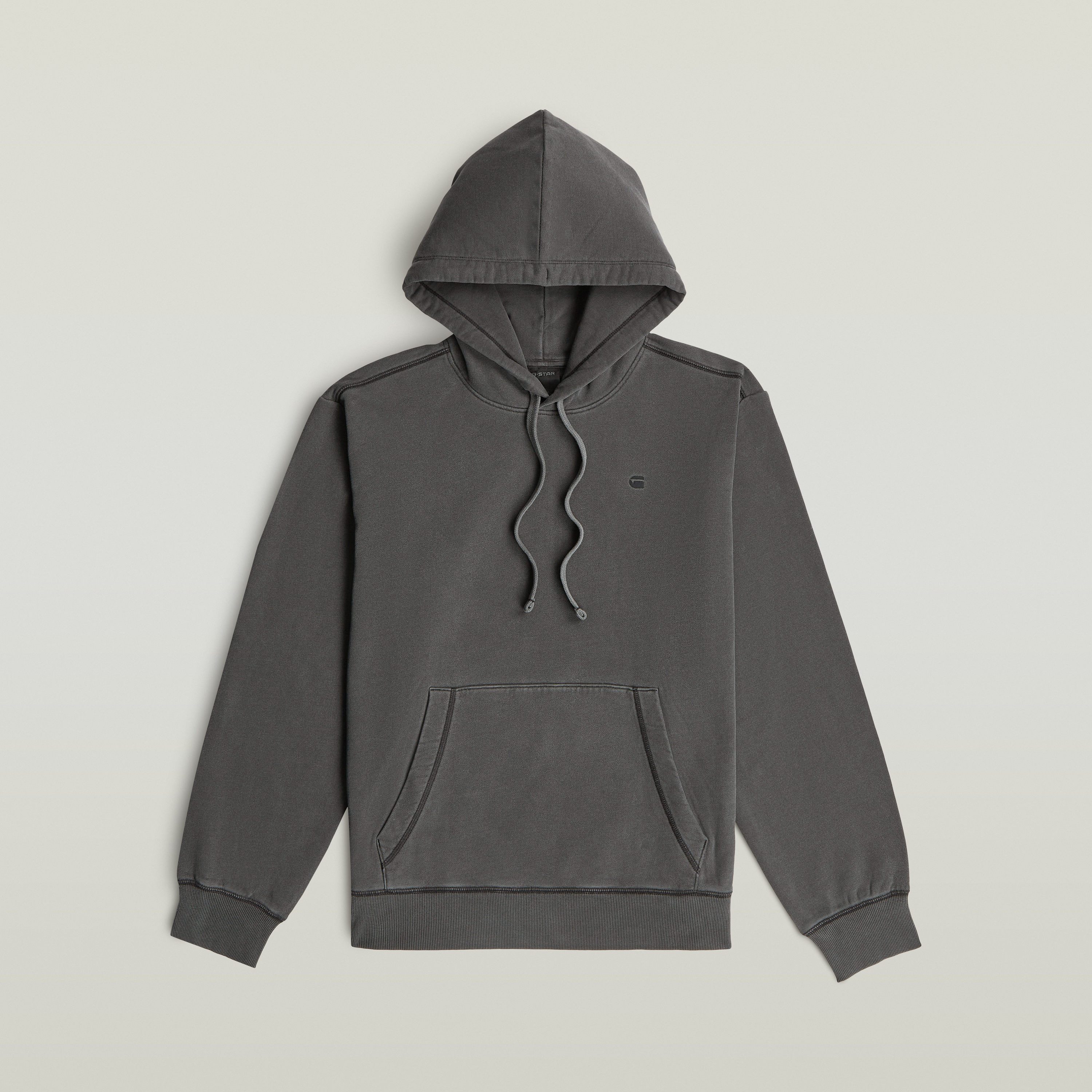 G-STAR Hoodie Modern washed hdd sw ls mit Rippbündchen, Baumwoll-Qualität