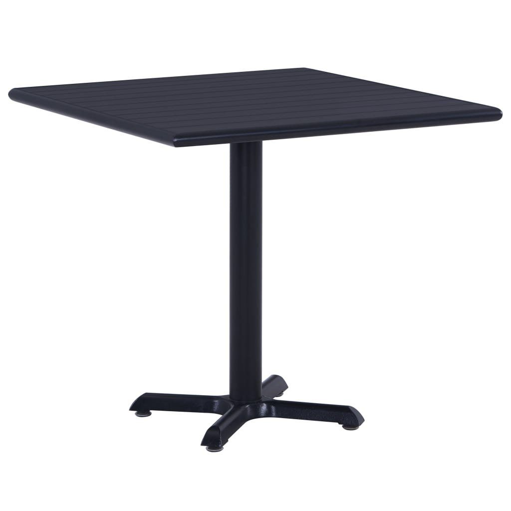 furnicato Gartentisch Schwarz 80x80x75 cm (1-St) günstig online kaufen