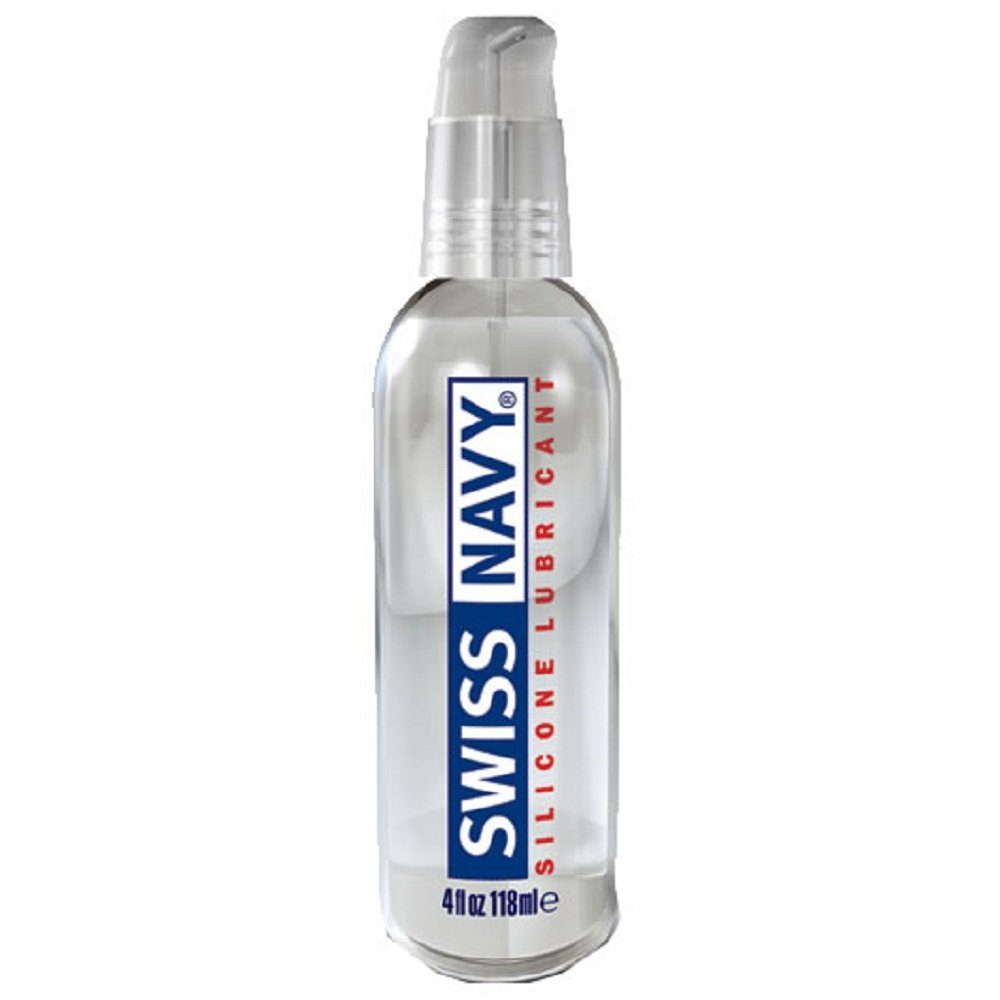 SWISS NAVY Gleitgel Silicone Lube, Premiumgleitmittel aus den USA, Pumpspender mit 118ml, 1-tlg., seidiges Gleitgel auf Silikonbasis mit Vitamin E