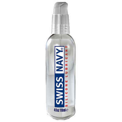 SWISS NAVY Gleitgel Silicone Lube, Premiumgleitmittel aus den USA, Pumpspender mit 118ml, 1-tlg., seidiges Gleitgel auf Silikonbasis mit Vitamin E