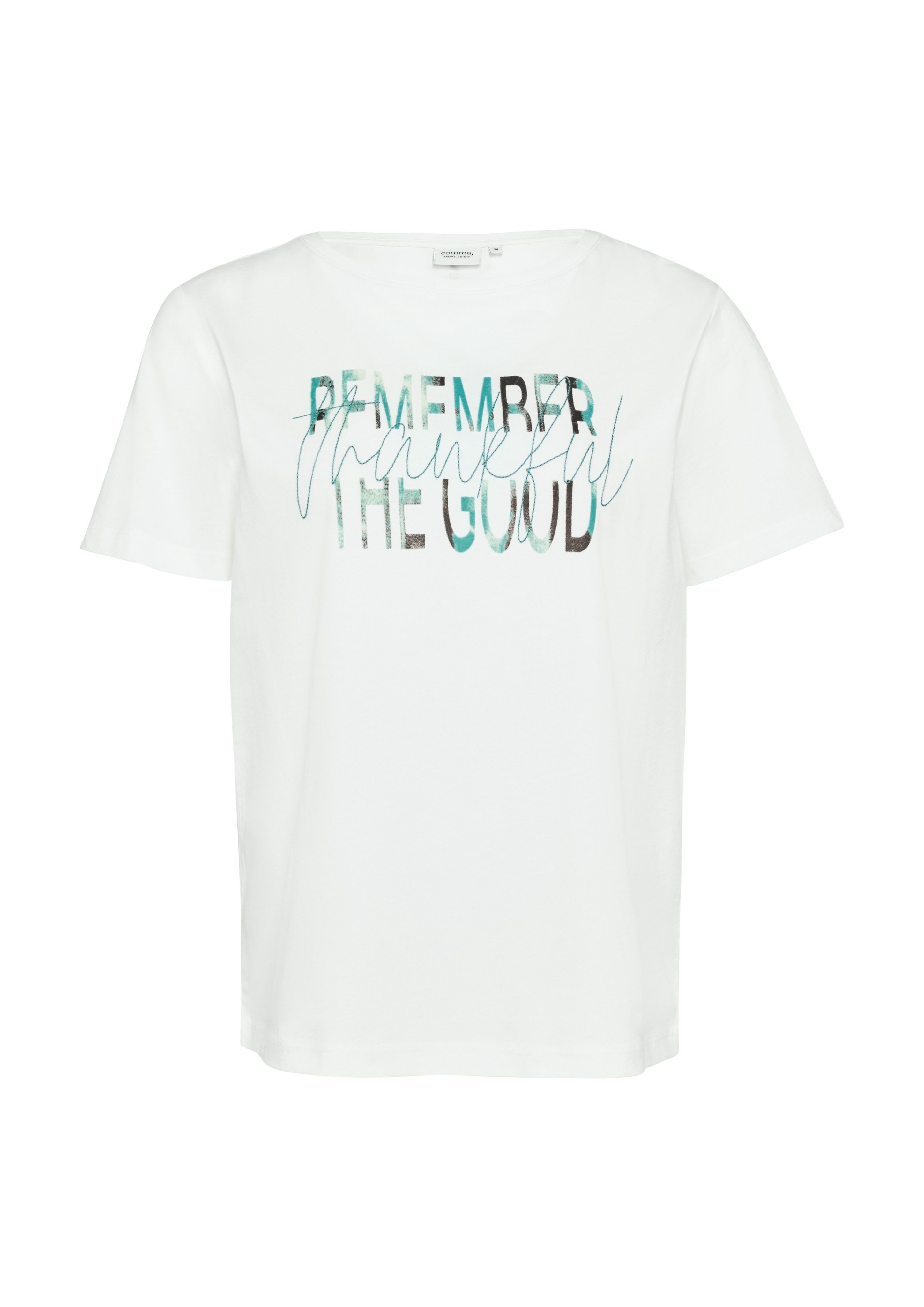 comma casual identity Kurzarmshirt T-Shirt mit Artwork Artwork günstig online kaufen