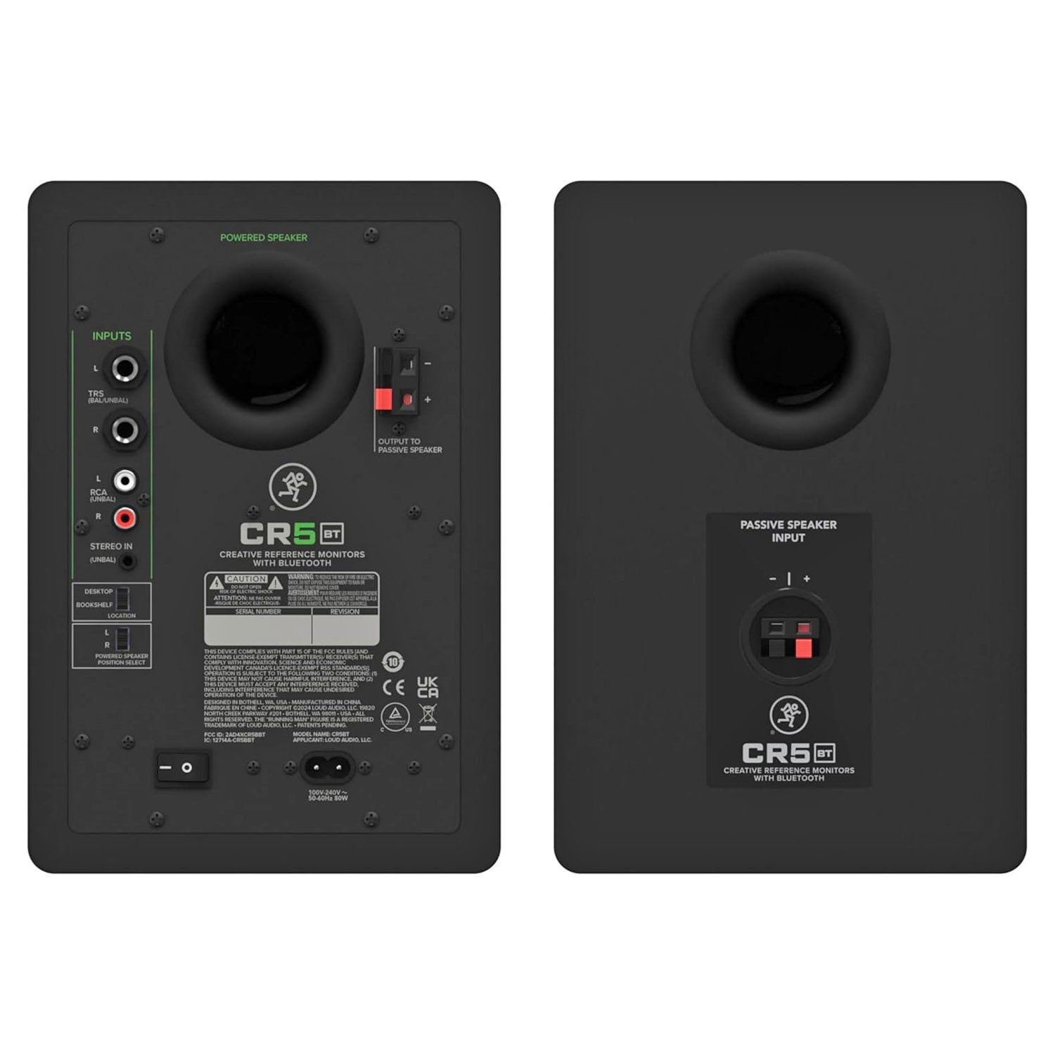 MACKIE Mackie Studio-Monitore CR5BT Aktive Lautsprecher Bluetooth-Lautsprecher (Bluetooth, 80 W, Studio-Monitore)