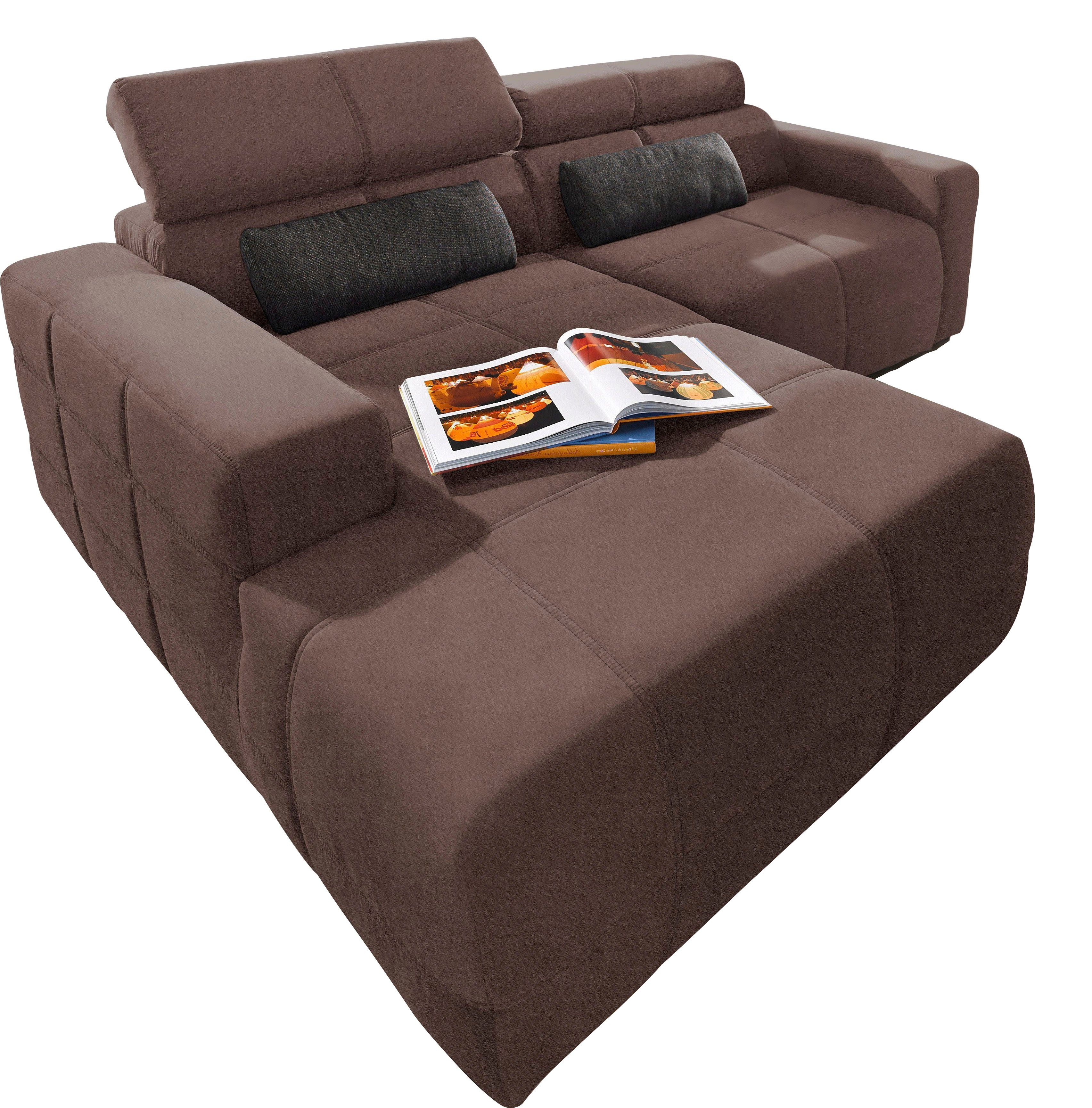 DOMO collection Ecksofa Brandon, inkl. Kopfteilverstellung, günstig online kaufen