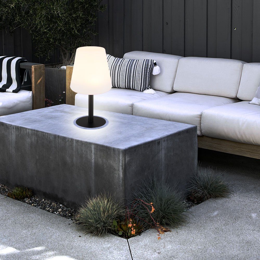 GLOBO LIGHTING Außen-Tischleuchte, LED-Leuchtmittel fest verbaut, Warmweiß, Farbwechsel, Solarlampen für Außen Tisch Solar Tischleuchte Balkon LED Solar