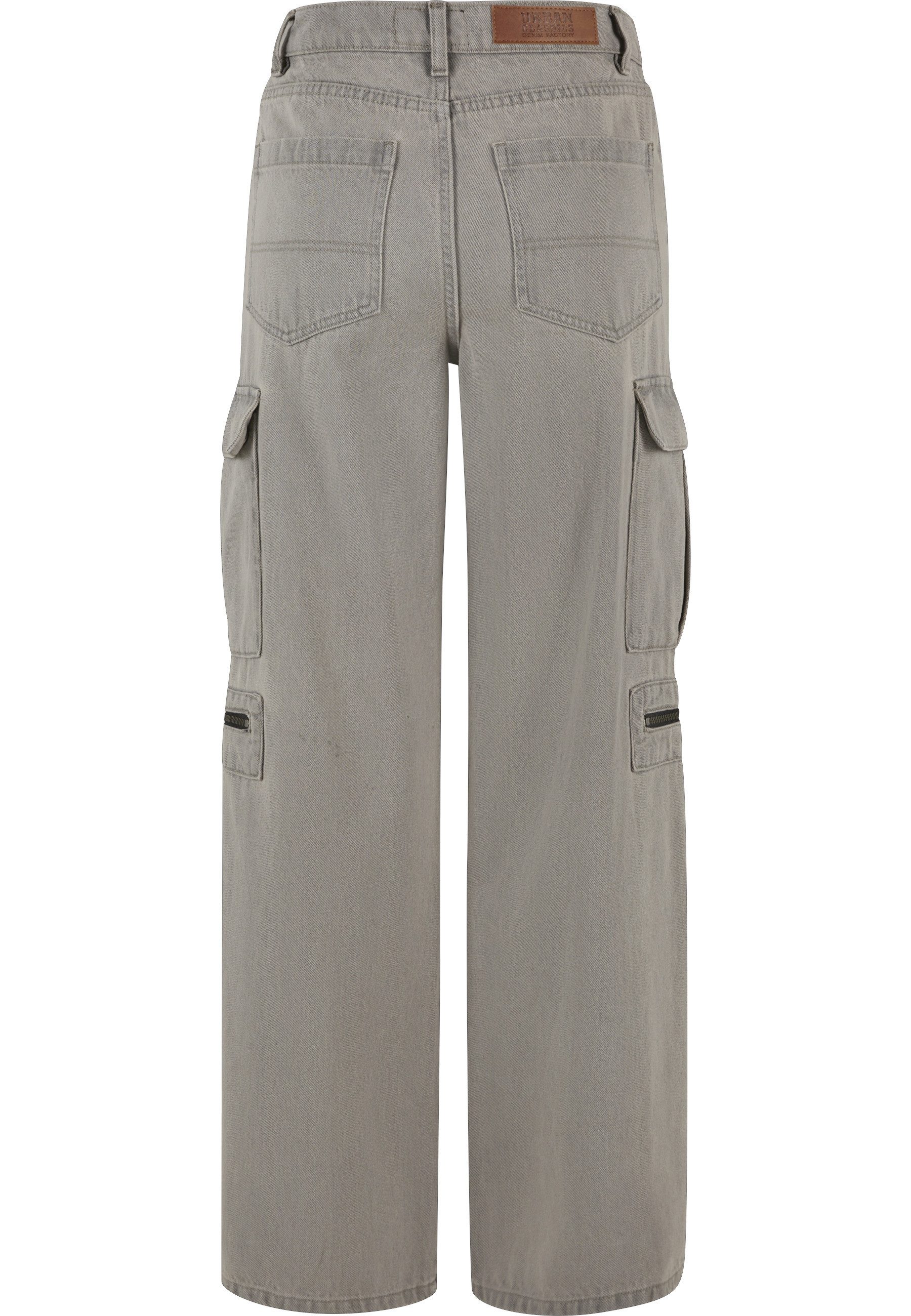 URBAN CLASSICS Cargohose Urban Classics Ladies Loose Utility Denim Pants (1-tlg)