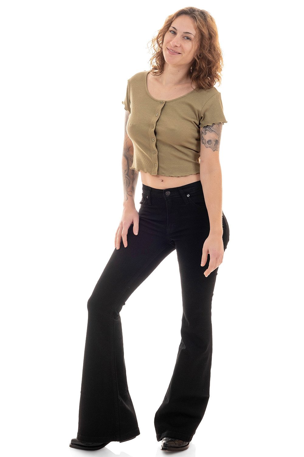 Comycom Schlagjeans BlackBlack für Damen