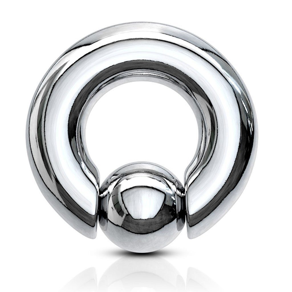 Intimpiercing Piercing Ring BCR XXL Klemmring mit Kugel Spring Ball Closure Ring