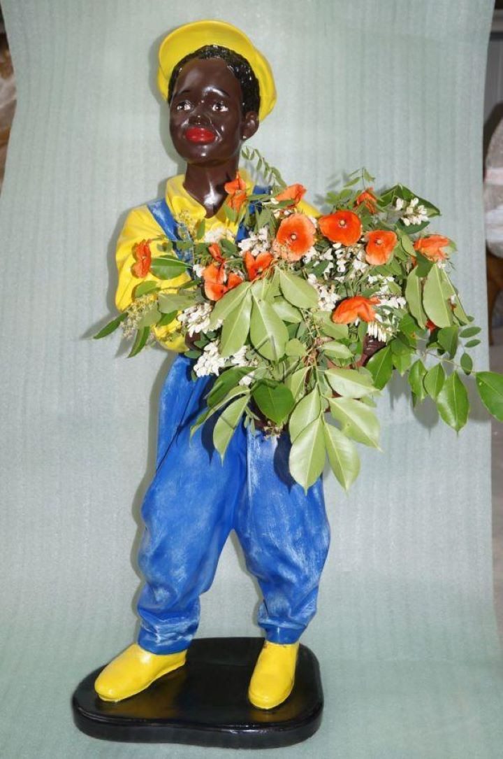 JVmoebel Pflanzkübel Edelstahl Blumenvase Schuhform für stilvolle Dekoration, Made in Europa