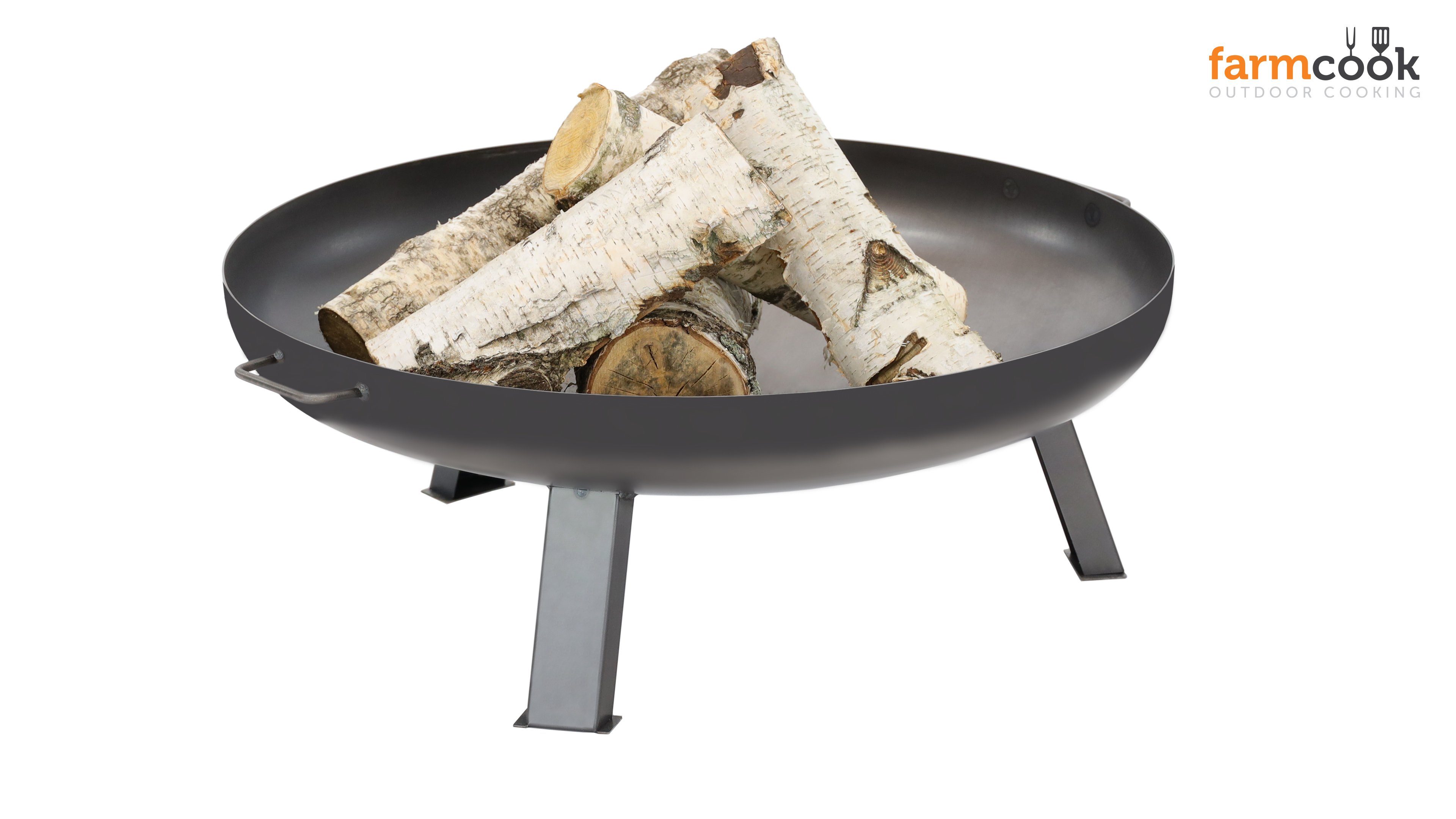 Farmcook Feuerschale Feuerschale Pan 7 Ø 70 cm unlakiert, (1 Stück), Ideal geeignet als Lagerfeuer oder Eiskübel