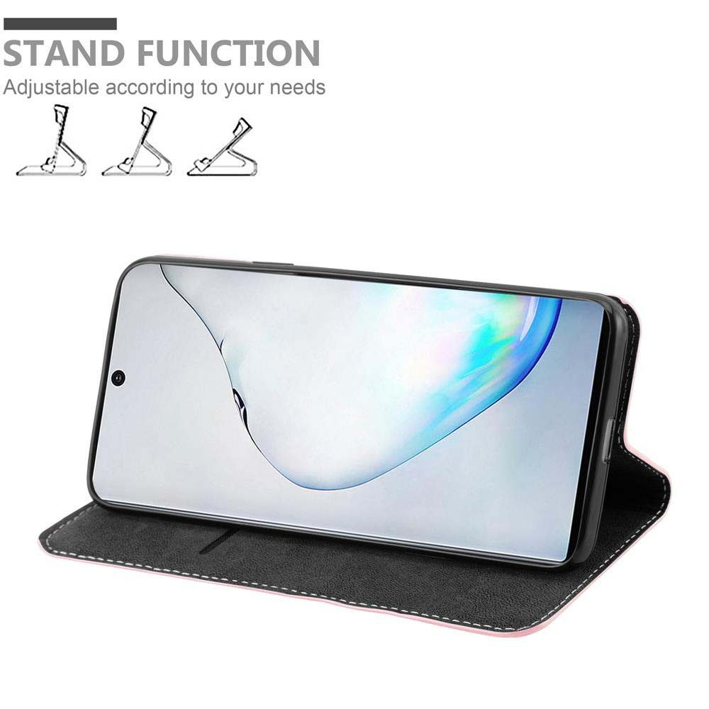 Cadorabo Handyhülle für Samsung Galaxy NOTE 10 Hülle Samsung Galaxy NOTE 10, Klappbare Handy Schutzhülle - Hülle - mit Standfunktion und Kartenfach