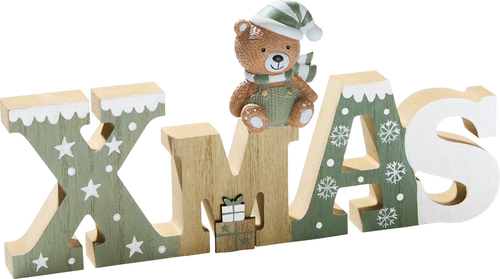 Wanddekoobjekt Deko-Schriftzug "XMAS", Schriftzug