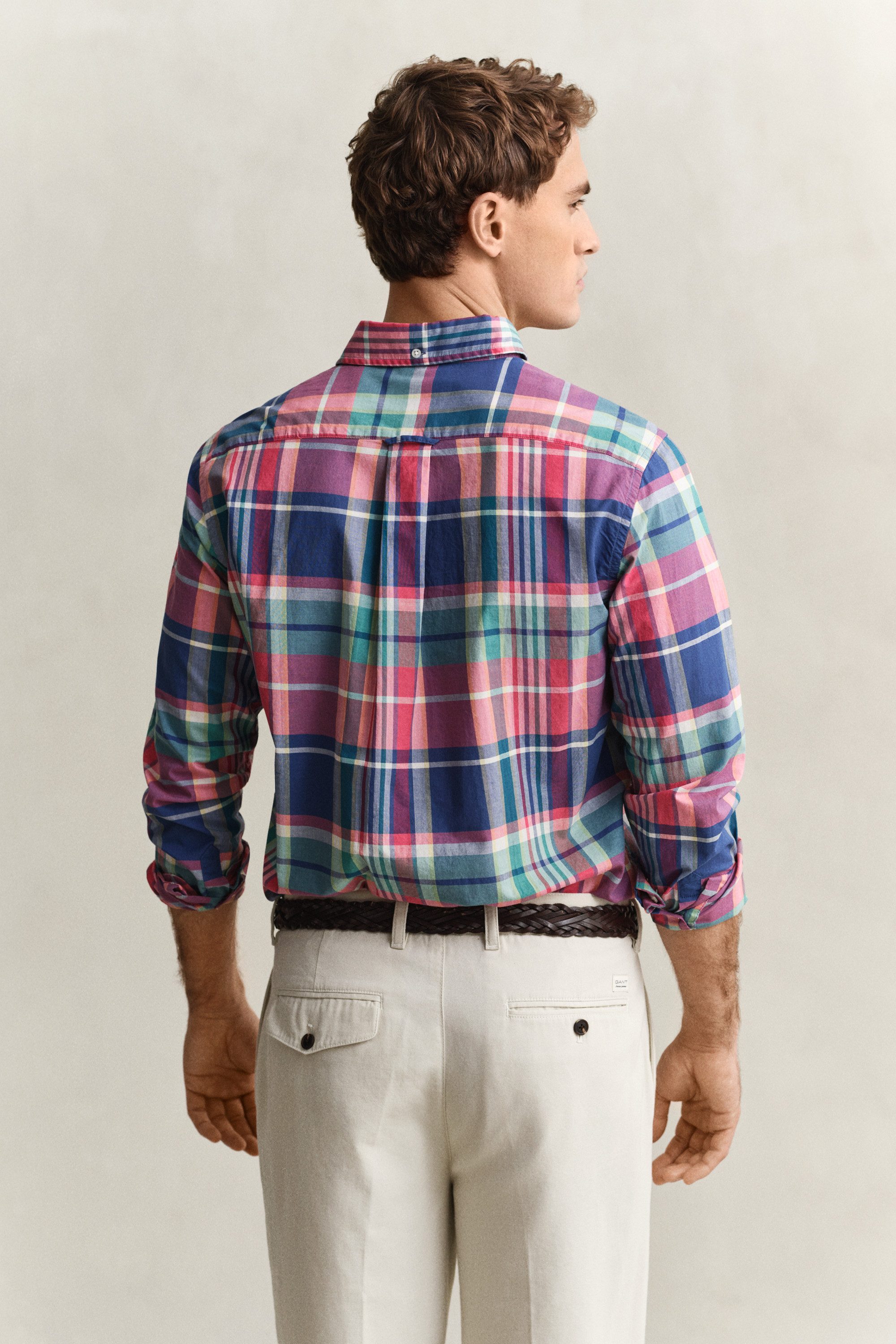 Gant Langarmhemd REGULAR INDIAN MADRAS CHECK Regular fit mit Button-Down-Kragen