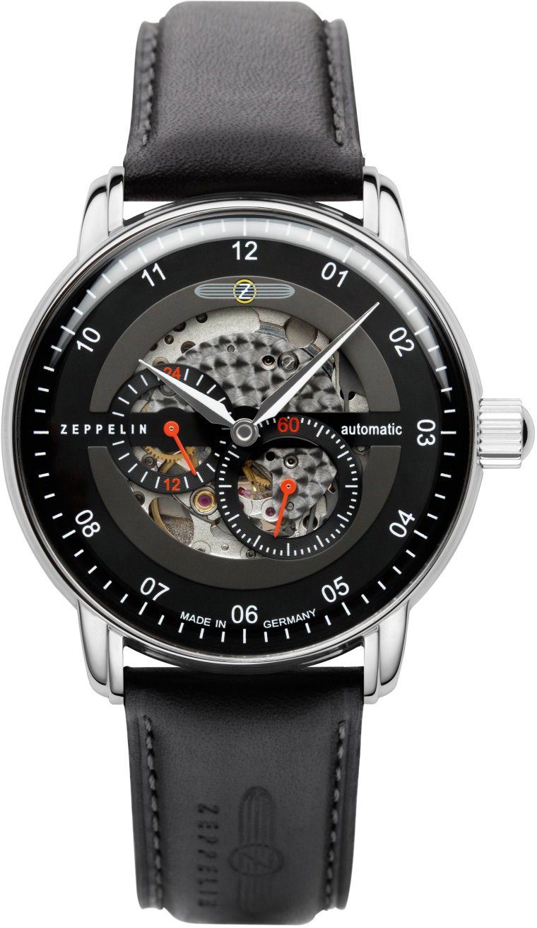 ZEPPELIN Automatikuhr Captain´s 8664-2 Line, New skelettiert