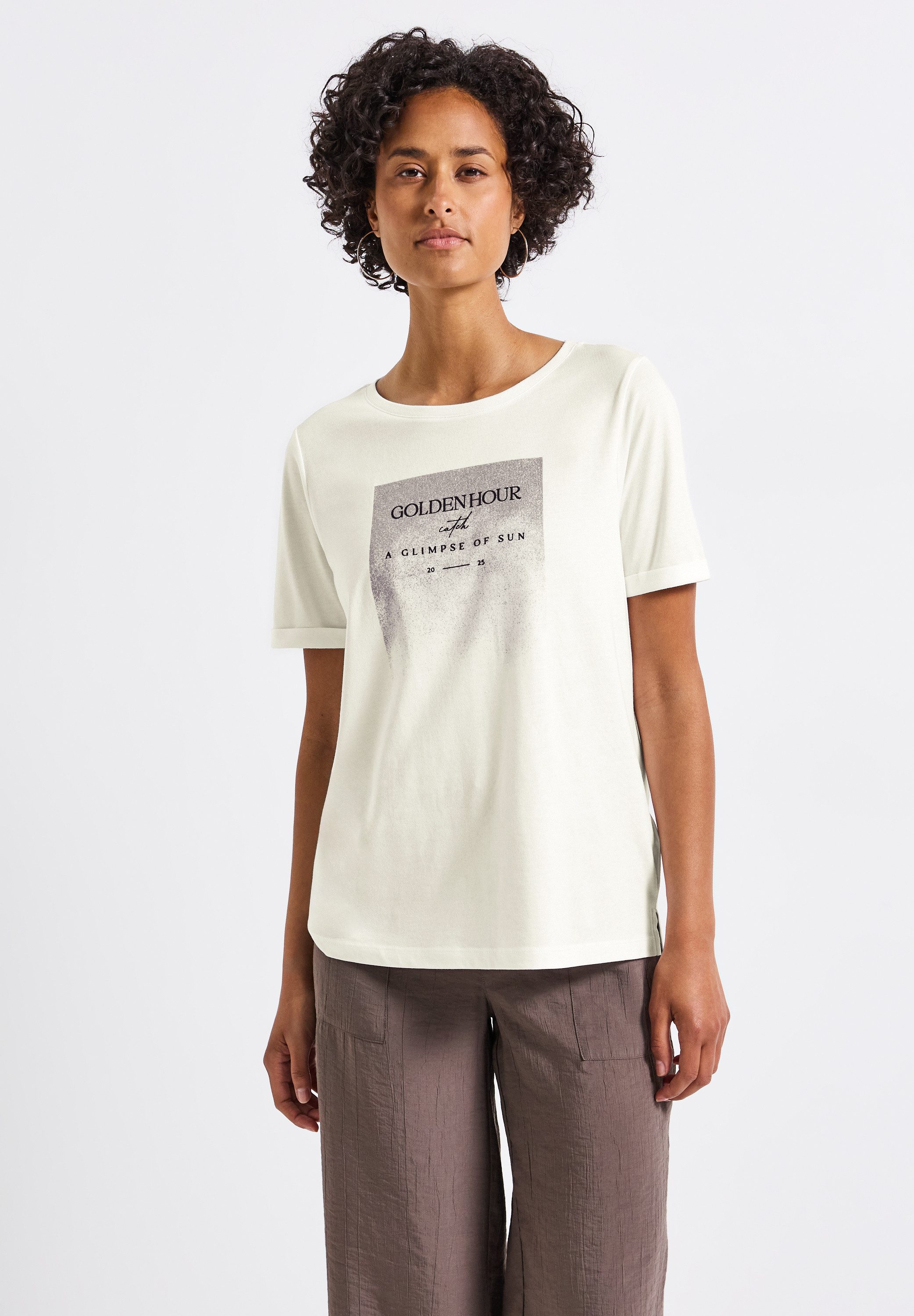 STREET ONE T-Shirt mit U-Boot-Ausschnitt günstig online kaufen