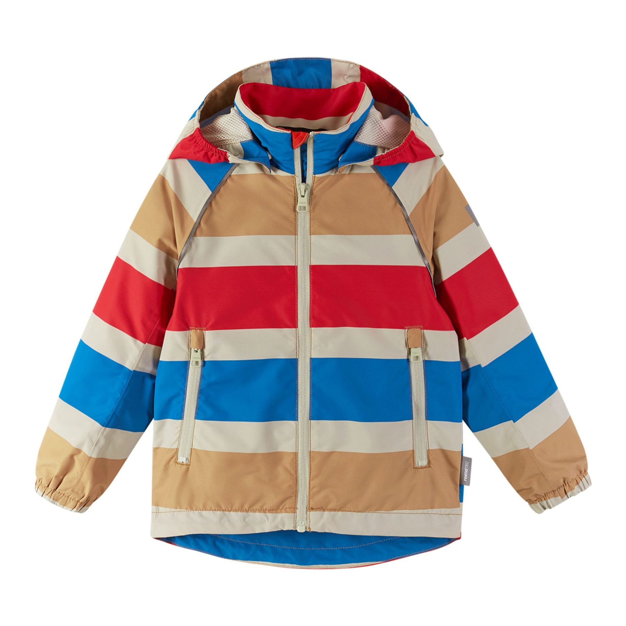 Regenjacke Reima Kallavesi Regenjacke Bright Blue Stripe 116