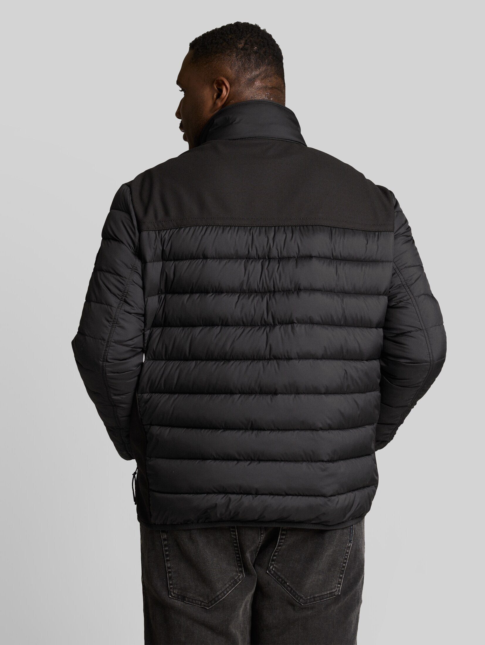 TOM TAILOR PLUS Winterjacke Jacken Plus Size - Hybrid Steppweste mit Stehkragen