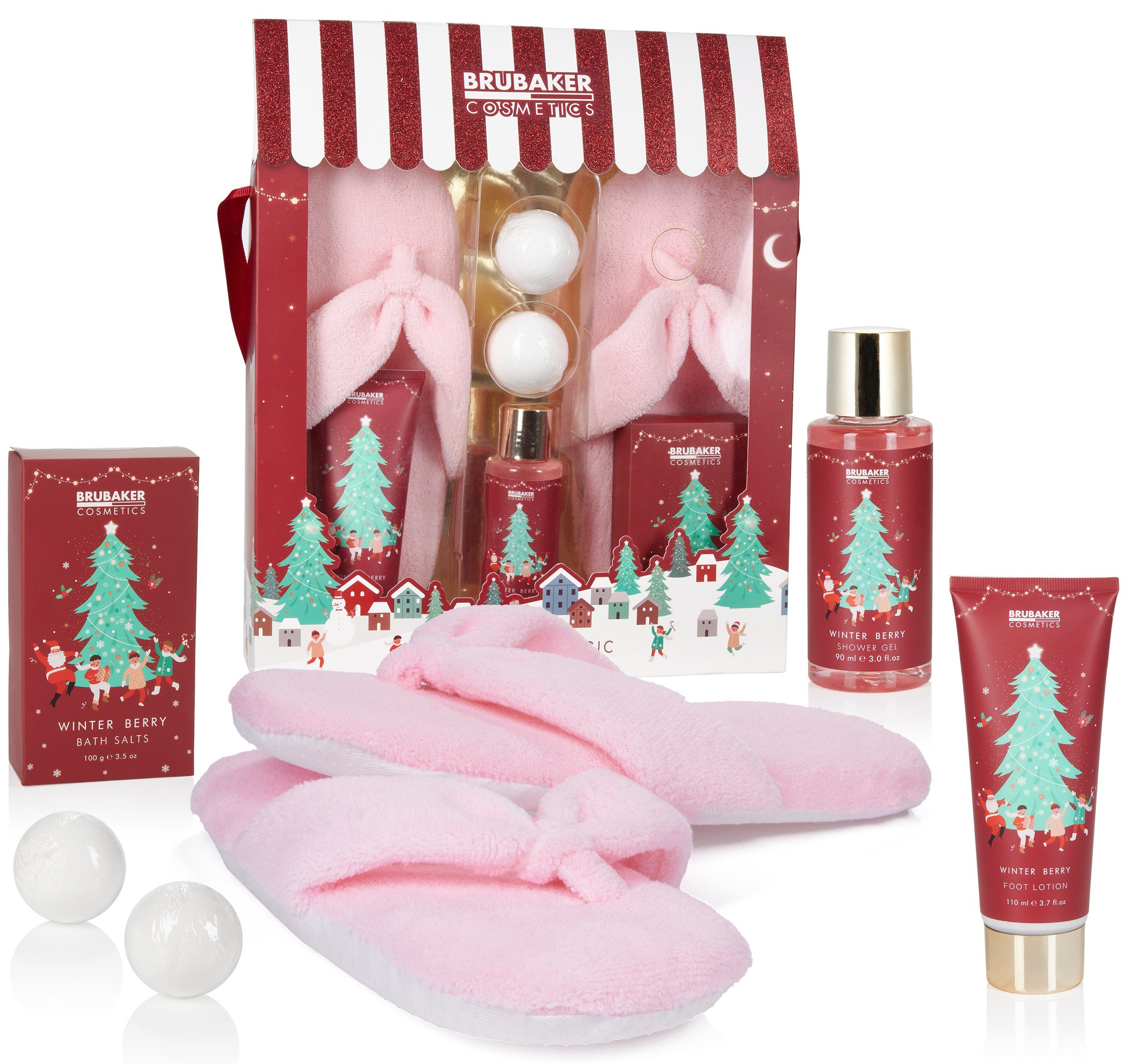 Hautreinigungs-Set Dusch- und Badeset Weihnachten mit Winter-Beeren Duft für Damen