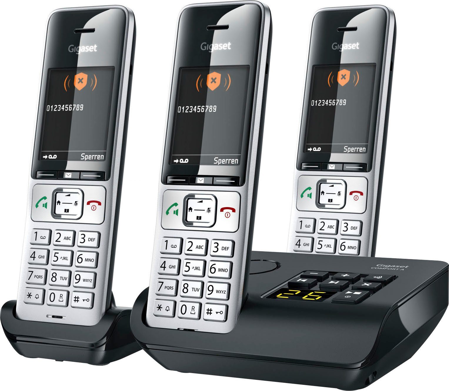 DECT-Telefon Schnurloses Gigaset 3) COMFORT (Mobilteile: trio 500A