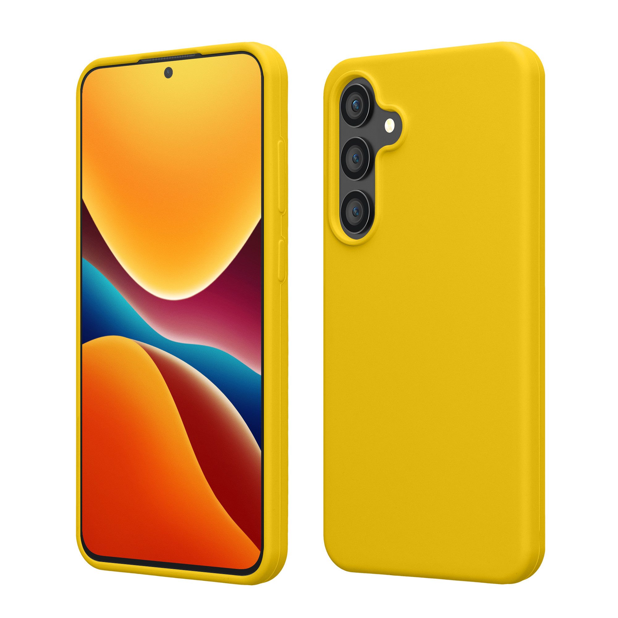 kwmobile Handyhülle Handyhülle für Samsung Galaxy S23 FE Hülle, Weiches Handy Silikon Case - Schutzhülle Cover