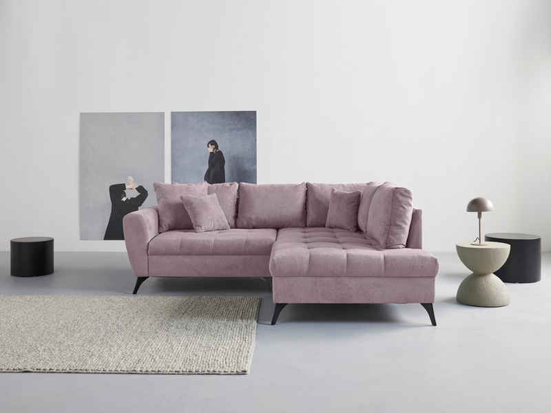 INOSIGN Ecksofa Lörby, Belastbarkeit bis 140kg pro Sitzplatz, auch mit Aqua clean-Bezug