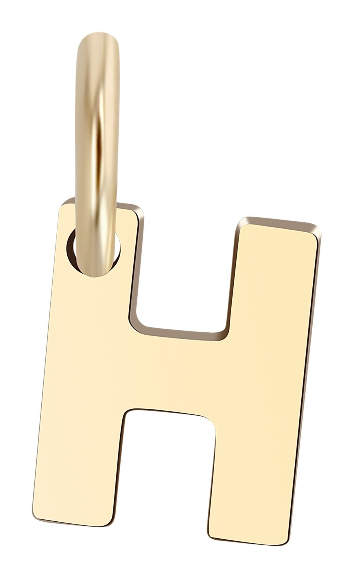 Buchstabenanhänger Anhänger – Buchstabe N Buchstabenanhänger aus 375 Gold