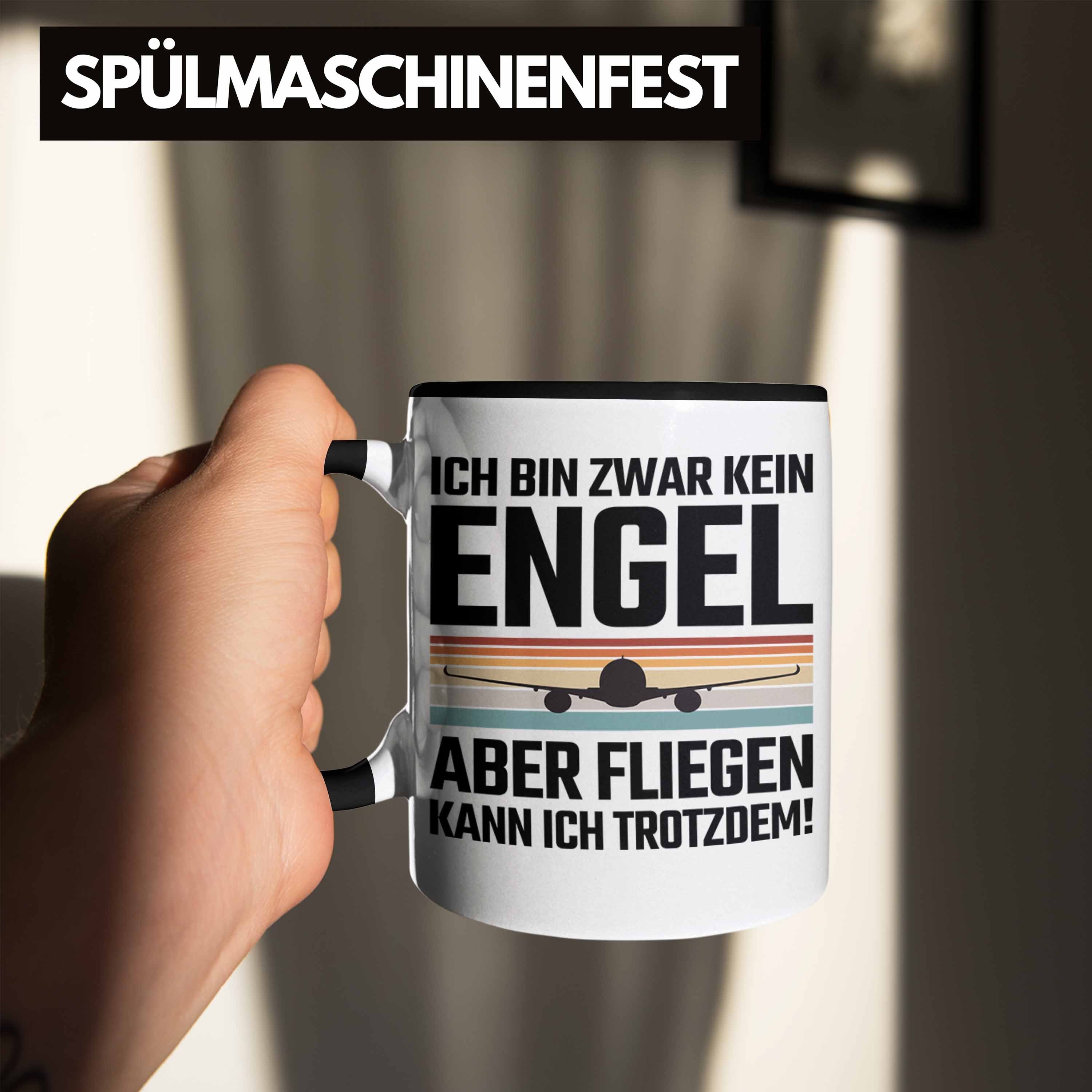 Trendation Tasse Trendation - Pilot Geschenk Tasse Flugzeug Fliegen Geschenkidee Pilote – Bild 4 von 5