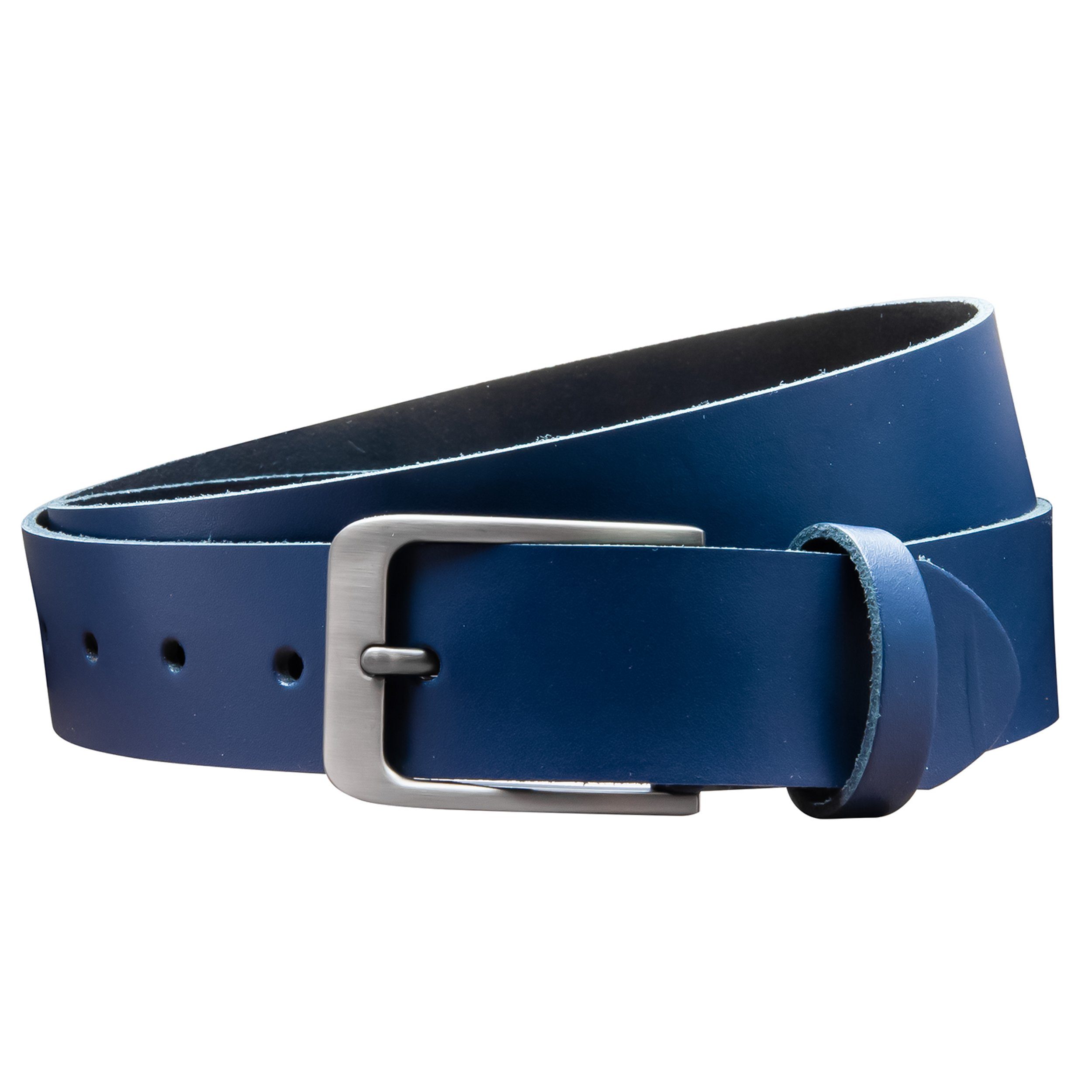 COLOGNEBELT Ledergürtel OM411-SL-Dunkelblau MADE IN GERMANY, Dunkelblau Kür günstig online kaufen