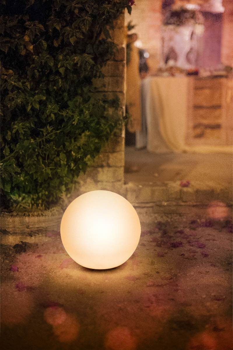 Ledvance LED Gartenleuchte LEDVANCE LED-Erdspießleuchte Endura Hybrid Ball weiß Erdstrahler