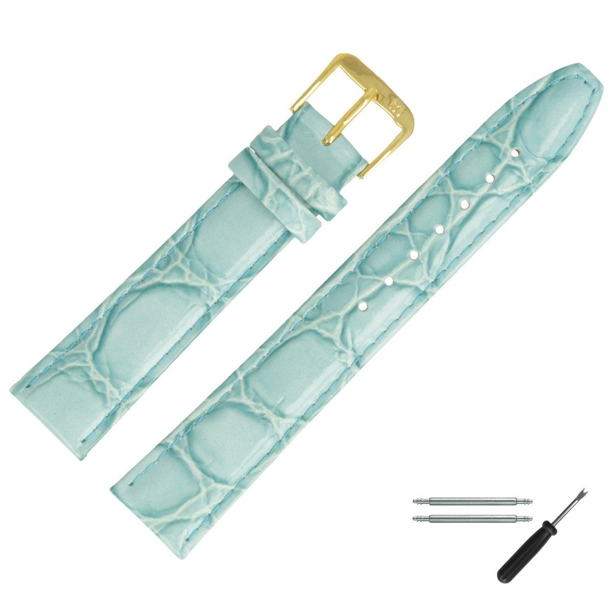 MARBURGER Uhrenarmband 20mm Leder Kroko (Caiman) günstig online kaufen