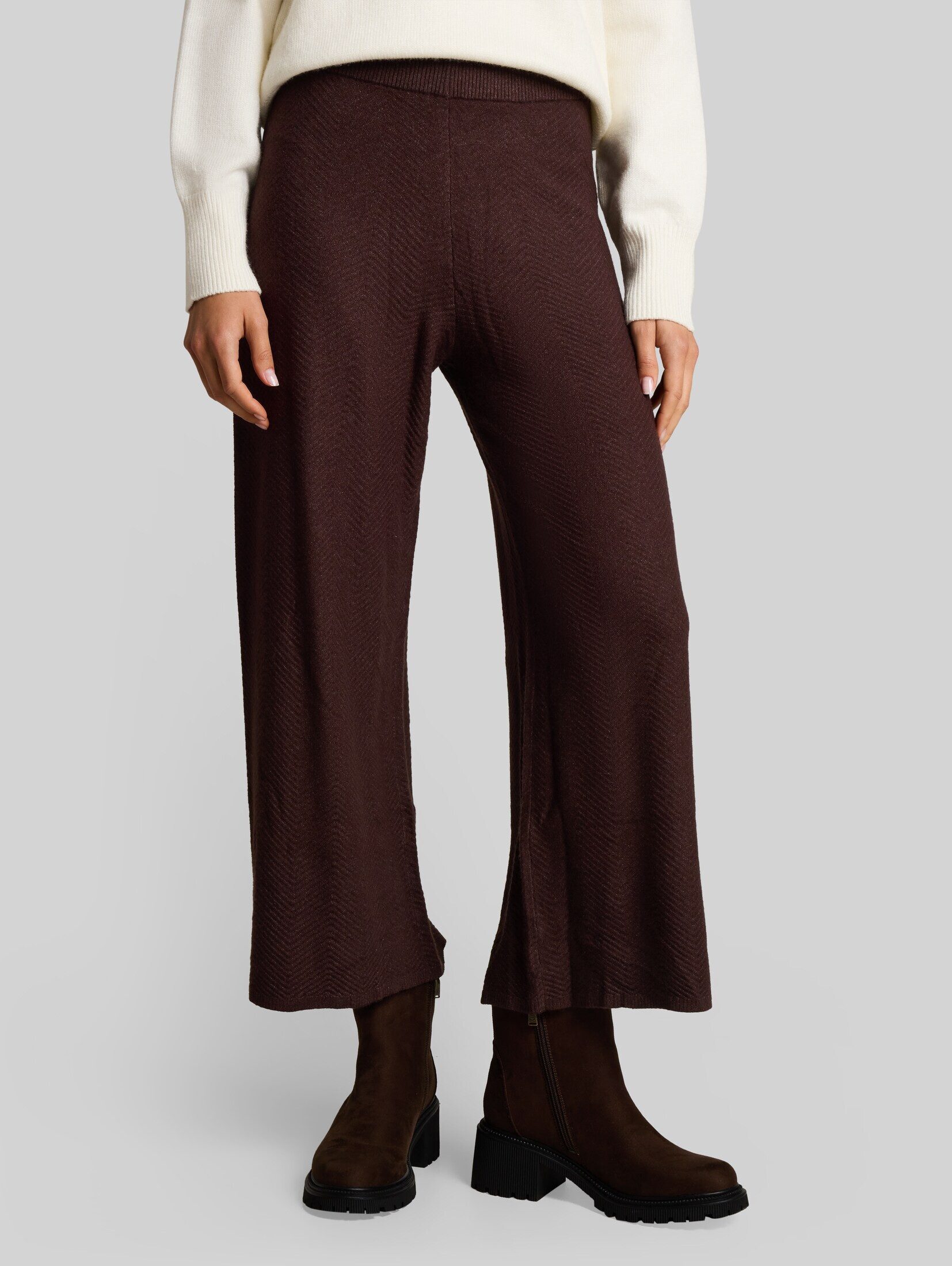 TOM TAILOR 7/8-Hose Hosen & Chino Wide Leg Strickhose