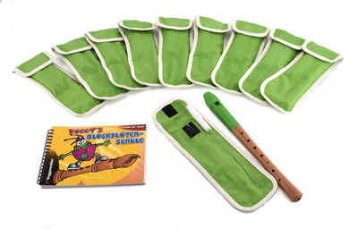 Voggenreiter Schulblockflöte Blockflöten-Set für die Schule, C-Sopran, (deutsche Griffweise), Set für 10 Kinder