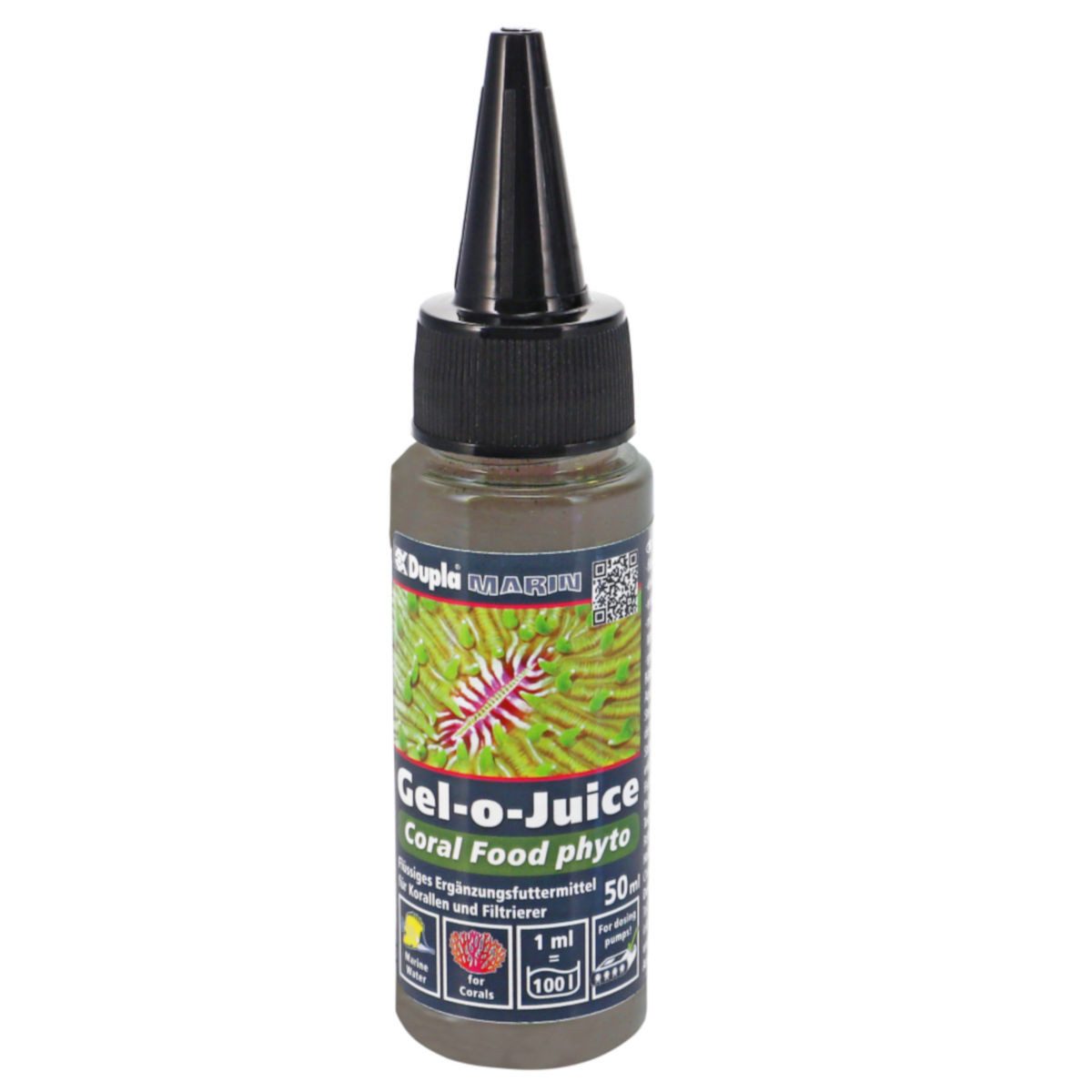 Dupla Marin Gel-o-Juice Coral Food phyto, 200 ml, flüssiges Ergänzungsfuttermittel, Hauptfutter für: Fische