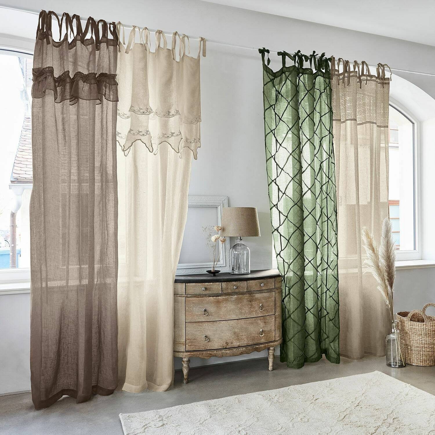 Mirabeau Vorhang Gardine Tousia braun