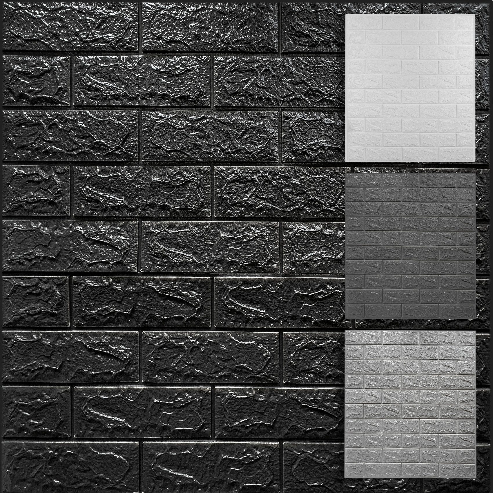 Hexim 3D Wandpaneel, (Wanddekoration Steinoptik 1,06 m² - Selbstklebende Ku günstig online kaufen