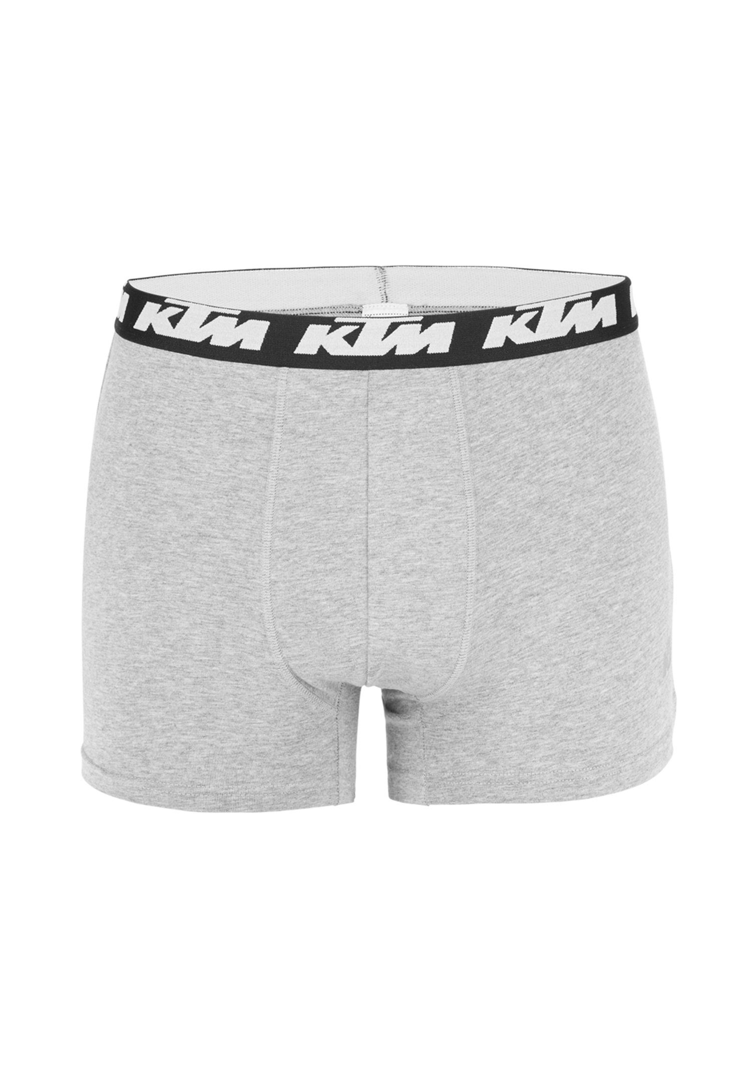 Cotton Grey Light KTM Pack Man Boxer Boxershorts (2-St) Orange X2 /