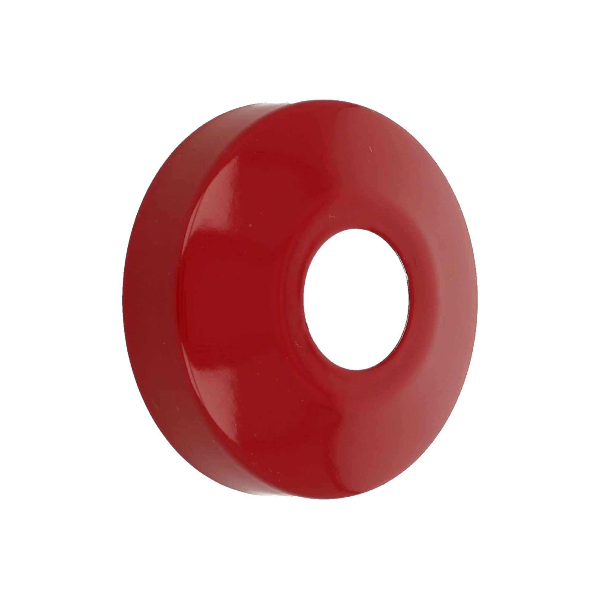 tecuro Badarmatur DESIGN-Hahnrosette (1/2) Ø 22 mm x Ø 61 mm - rot