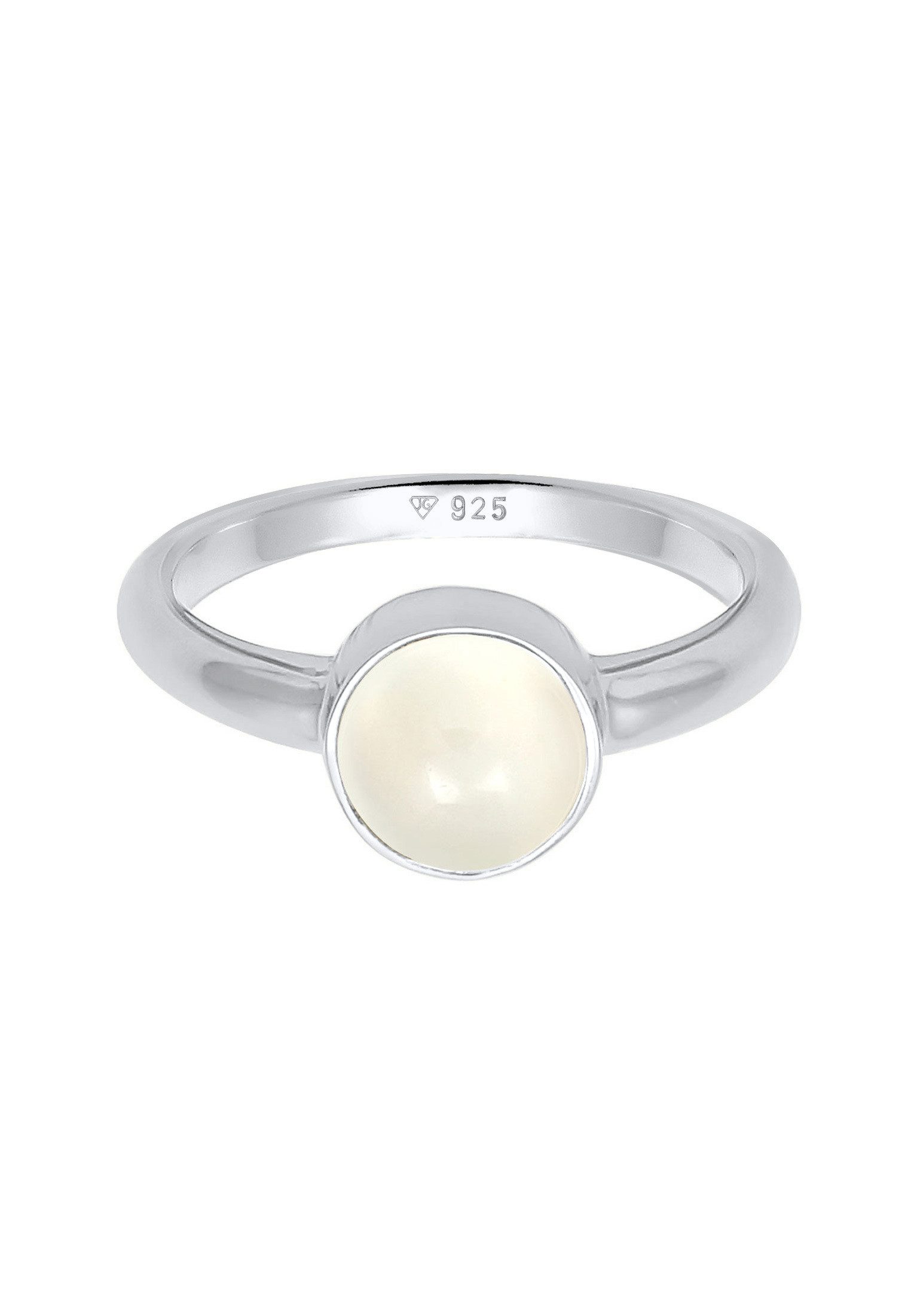 Elli Fingerring Solitär Edelstein Mondstein Pastell 925 Silber günstig online kaufen