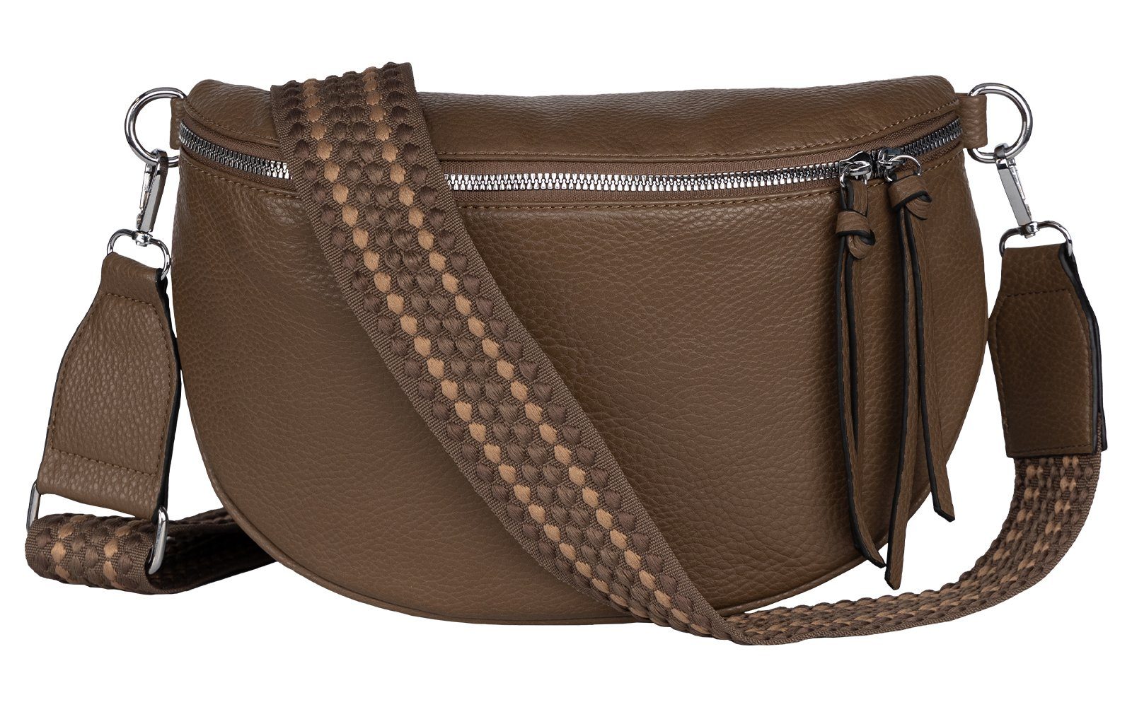 EAAKIE Gürteltasche Bauchtasche Umhängetasche Crossbody-Bag Kunstleder Ital günstig online kaufen