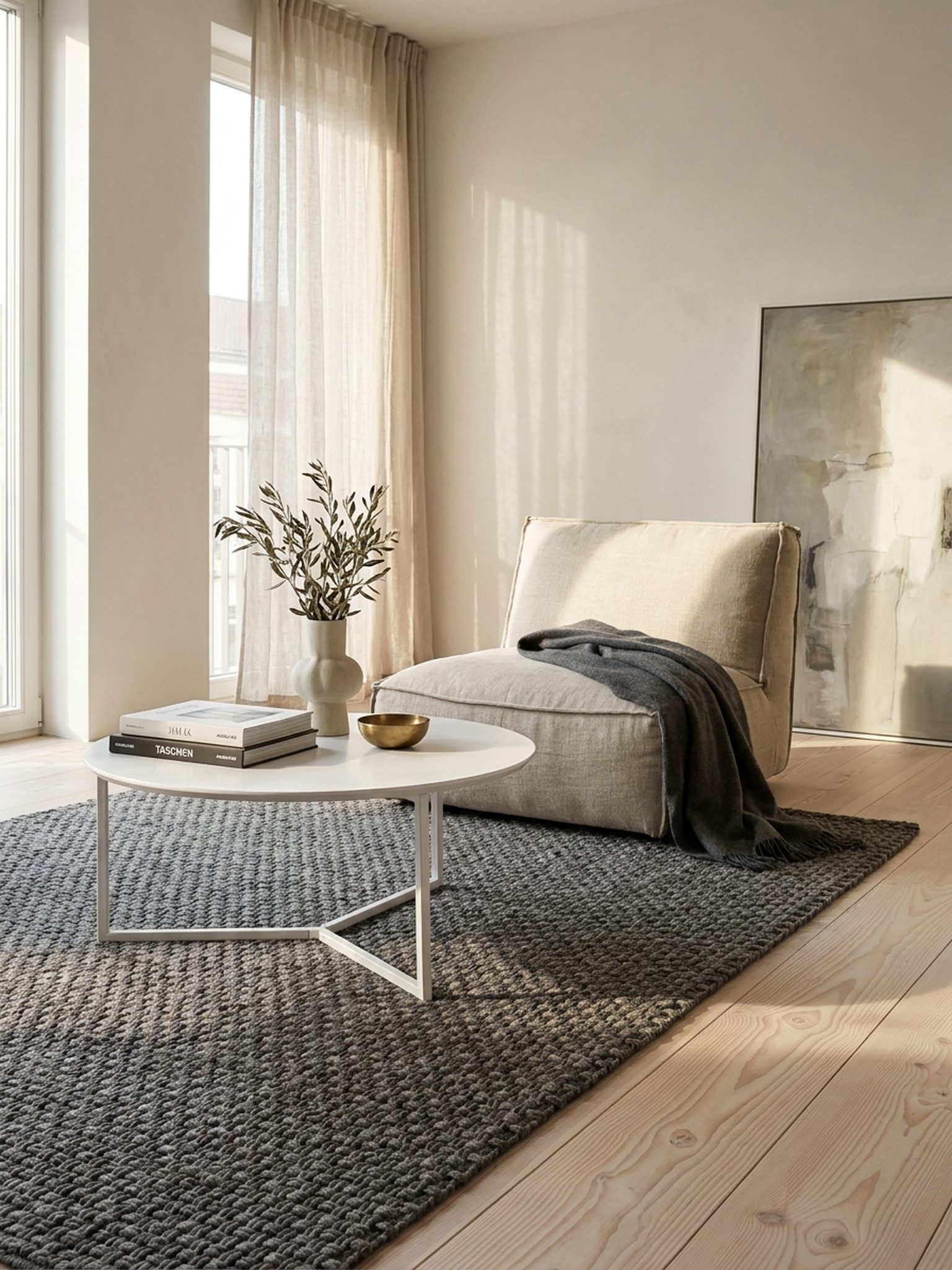 KADIMA DESIGN Couchtisch MDF-Holz Kaffeetisch in Weiß mit Metallbeinen, zeitloses Design