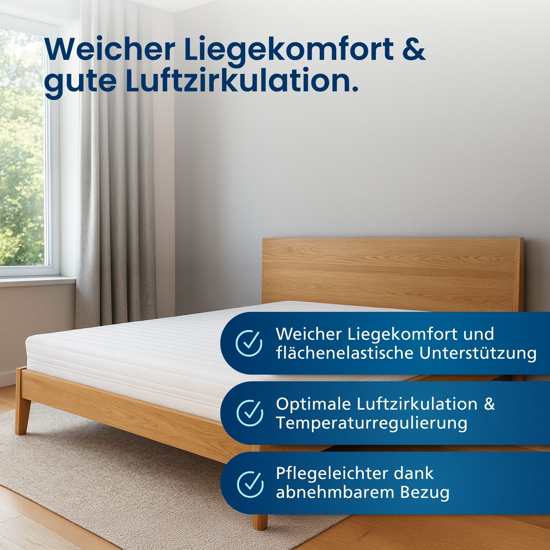 Bonnellfederkernmatratze Federkernmatratze H3/H4, Matratze für Boxspringbet günstig online kaufen