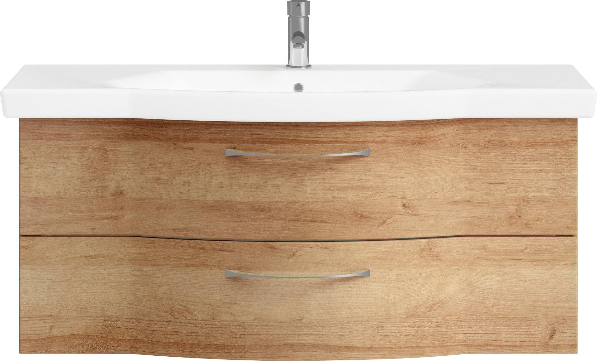 Badmöbel-Set 6005 Sprint Keramik-Waschtisch mit Unterschrank, 122 cm breit