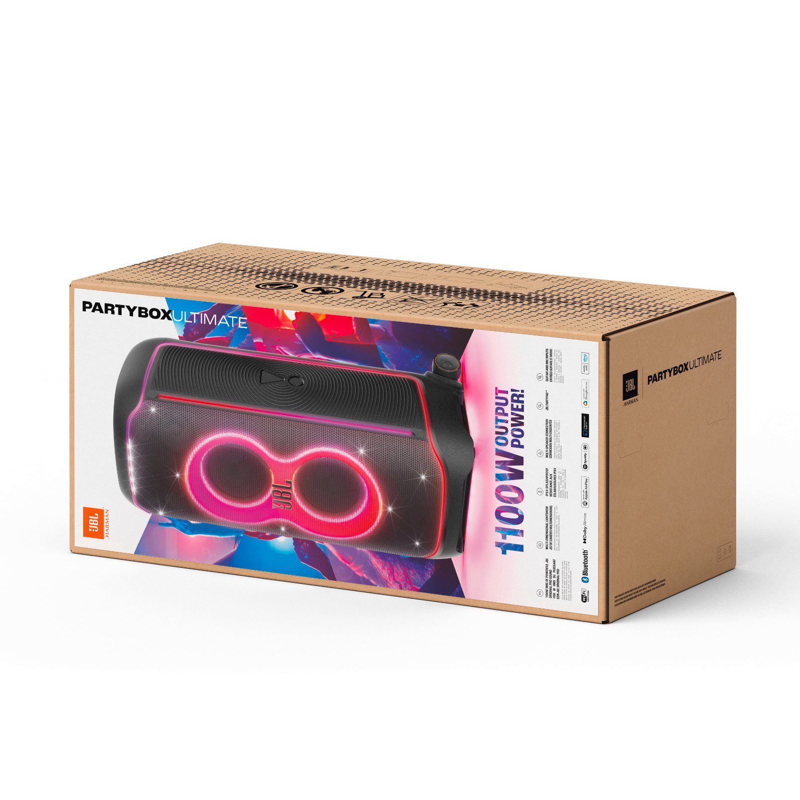 JBL PartyBox Ultimate Party-Lautsprecher (Bluetooth, 1100 W)