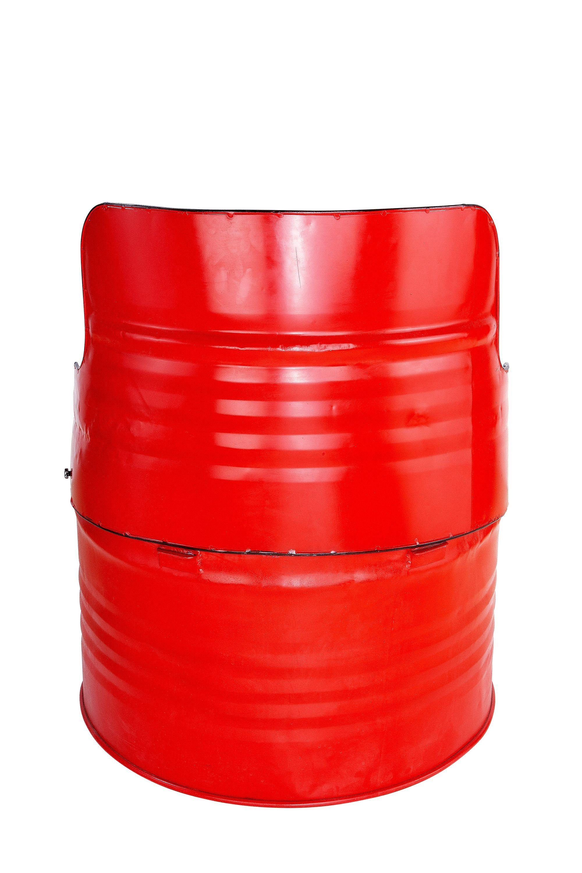 GILDE Hocker GILDE Stuhl Barrel mehrfarbig B. - x 60cm - H. 72cm