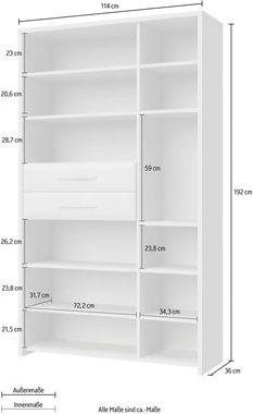 Home affaire Garderobenschrank Gala hochwertig UV lackiert, Soft-Close-Funktion