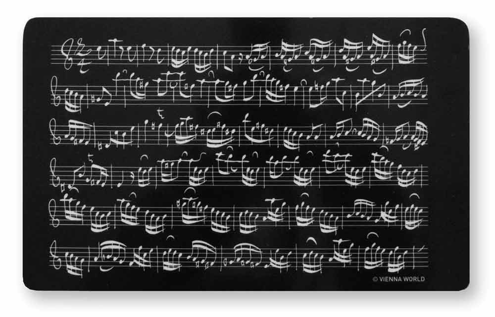 mugesh Frühstücksbrett Schneidebrett Notenblatt, Melamin, für Musiker