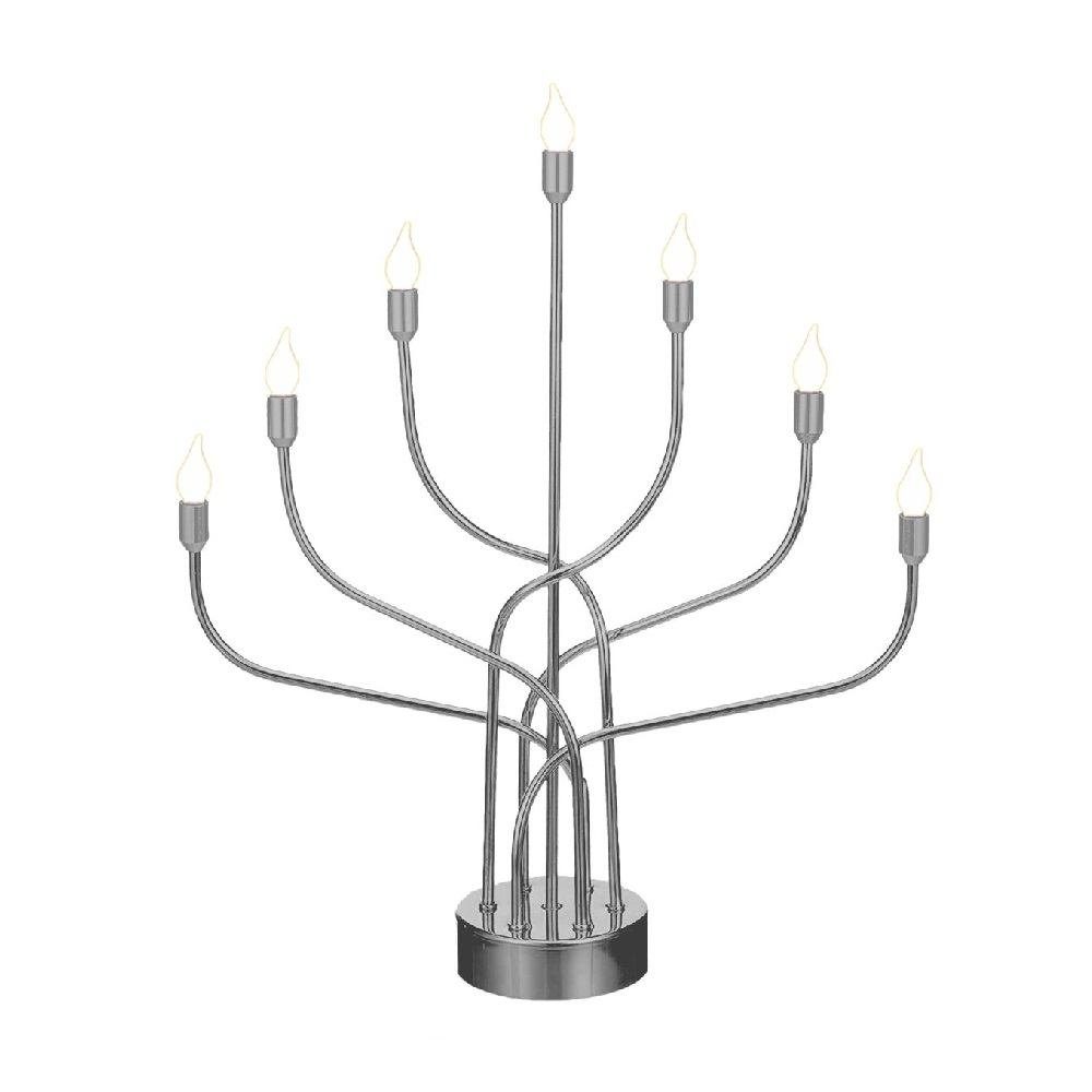 Seasonals LED Fensterleuchter 1079 LED-Metalleuchter "Anywhere" Silber / Chrom