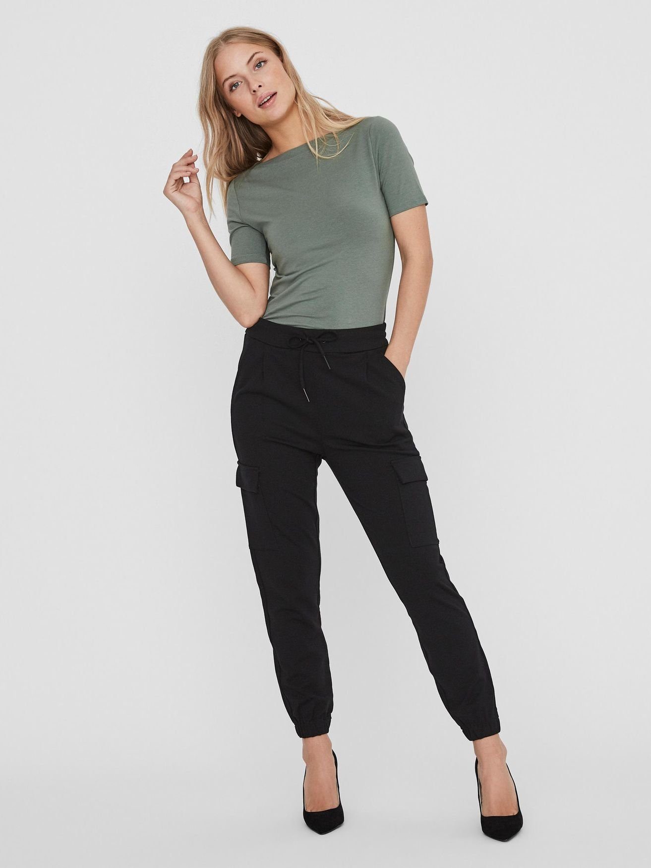Vero Moda T-Shirt Basic Stretch mit günstig online kaufen