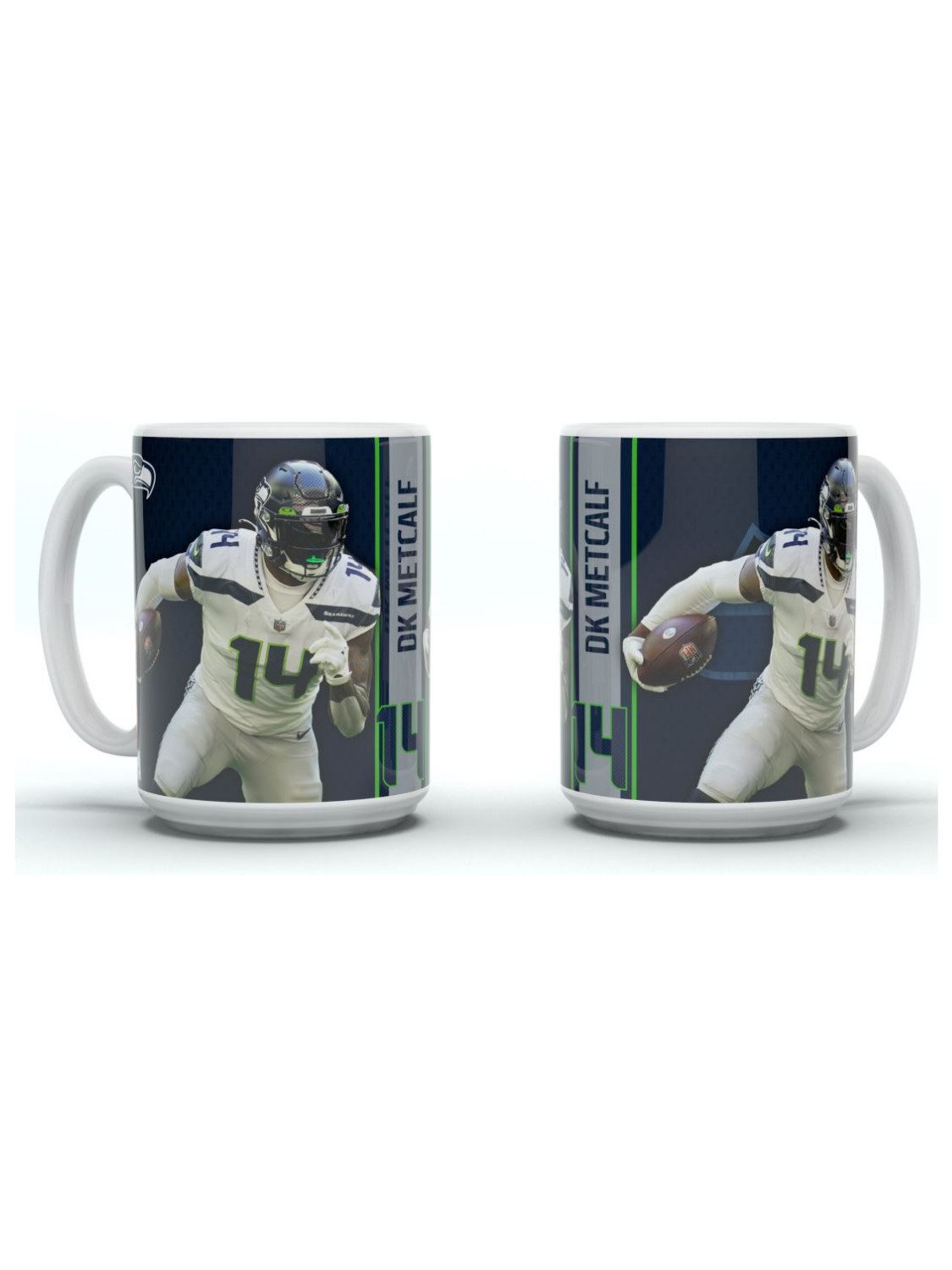 Seattle Seahawks Becher Seattle Seahawks Jumbo Mug Motion "METCALF", Keramik
