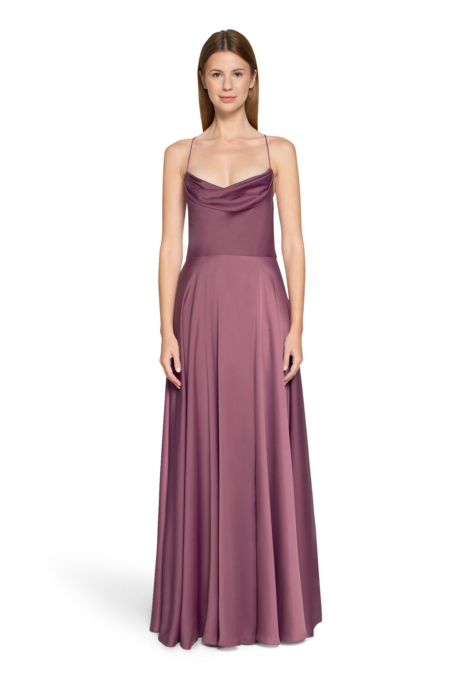 Vera Mont Abendkleid Damen mit Wasserfallausschnitt Material günstig online kaufen